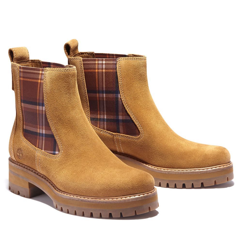 Botas de Invierno Timberland Mujer Courmayeur Valley Pull-On Marrones - Chile YEU-473182